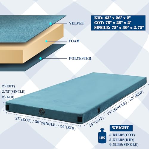 Foam Camping Mattress with Cover L196