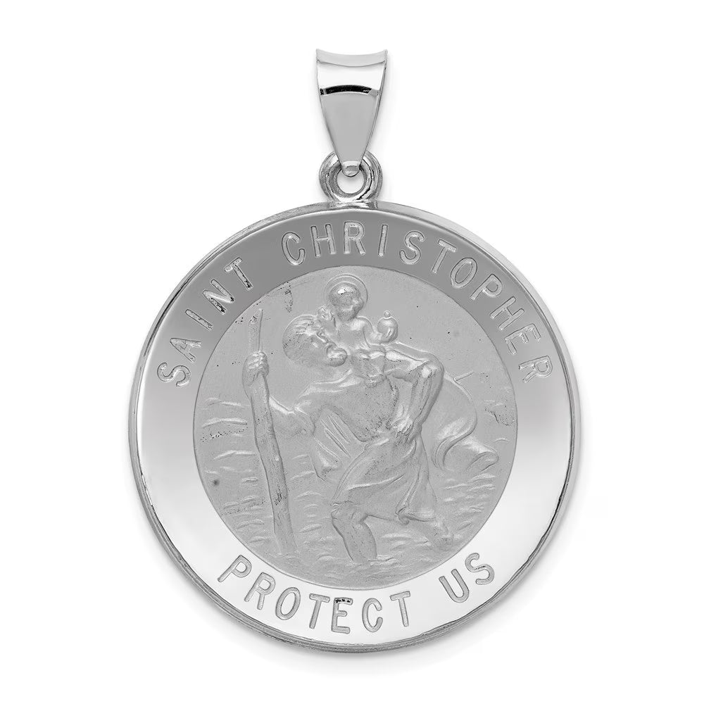 14K Yellow Gold St. Christopher Medal Pendant I223446