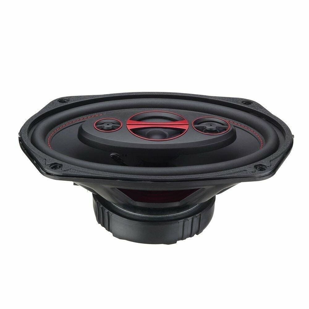 6 x 9 inch 4 Way 180W Coaxial Speaker, 1 Pair, Black B493885
