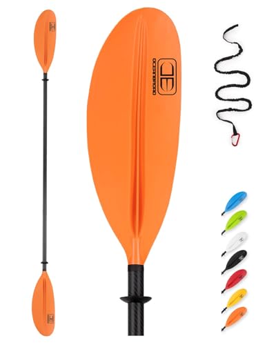 Carbon Fiber Kayak Paddle 90.5in/230cm with Paddle Leash Y871358