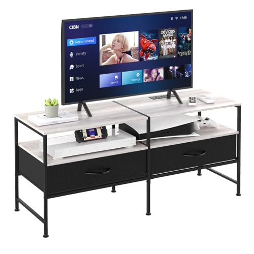 Black 3 Tier TV Stand with Power Outlet Z614637