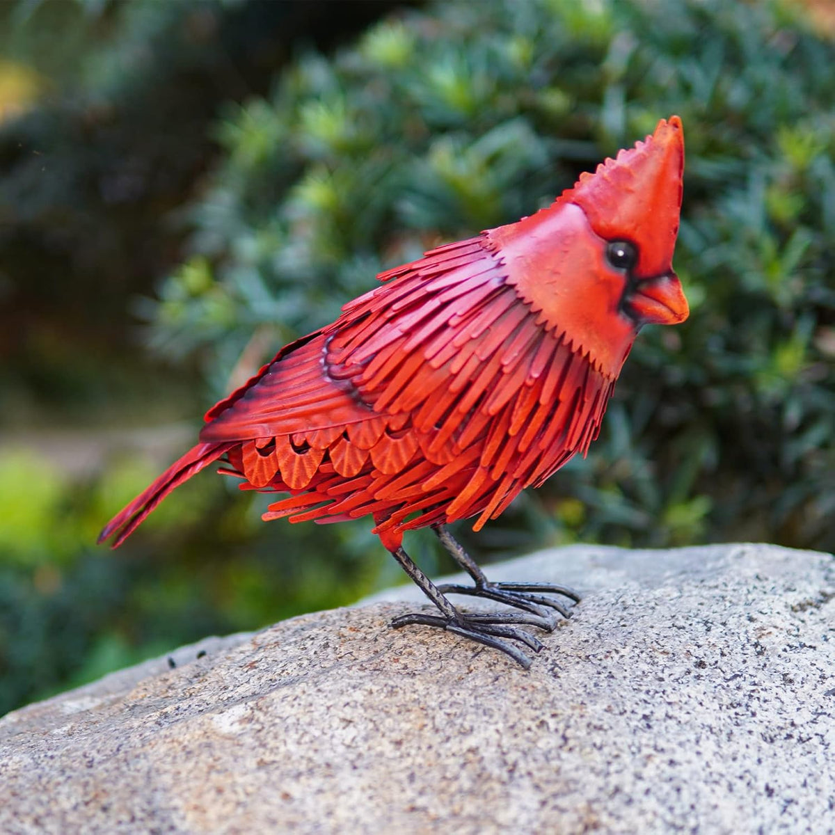 Red Bird Statue Garden Decor M398