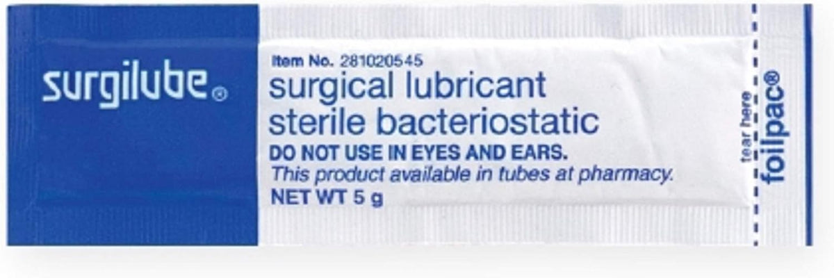 Lubricating Jelly 5 Gram Individual Packet Sterile, Box of 144 E3383