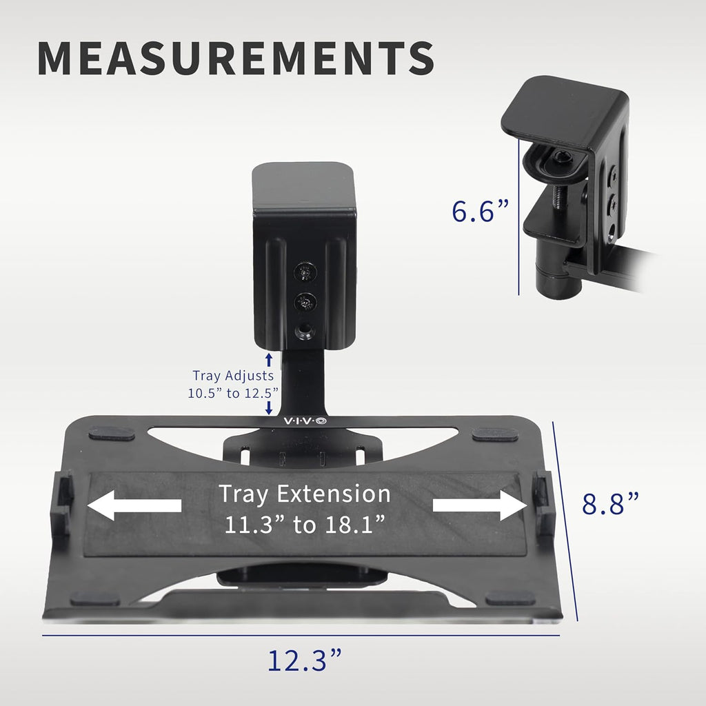 Black 12 x 9 inch Rotating Laptop Tray K144585