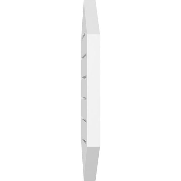 14x22W x 16x22H Vertical Peaked Surface Mount PVC Gable Vent U314