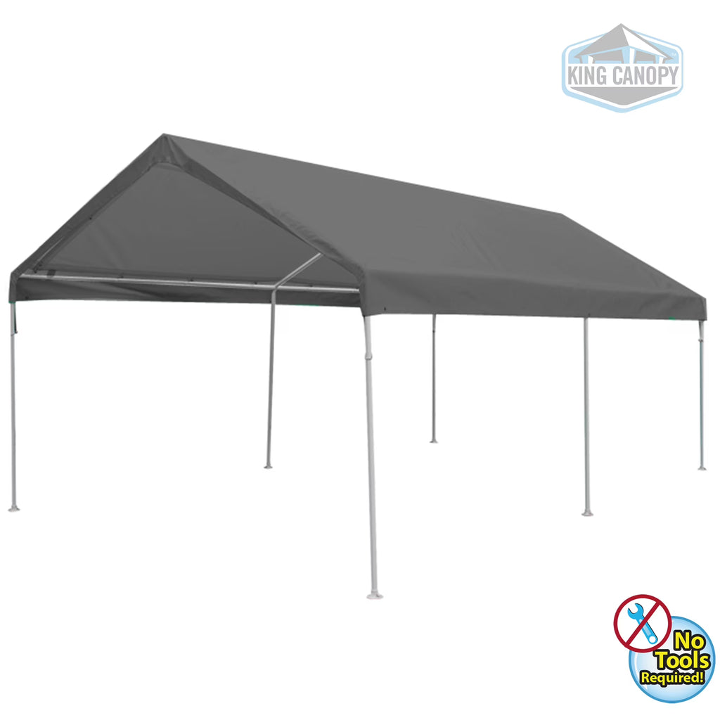 10X20 Carport Canopy with Silver Cover M84695