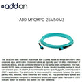 25m MPO OM3 Aqua Patch Cable R72889