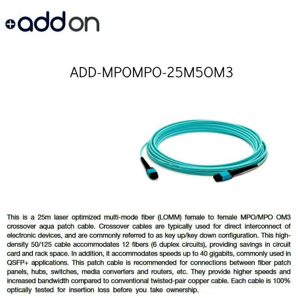 25m MPO OM3 Aqua Patch Cable R72889