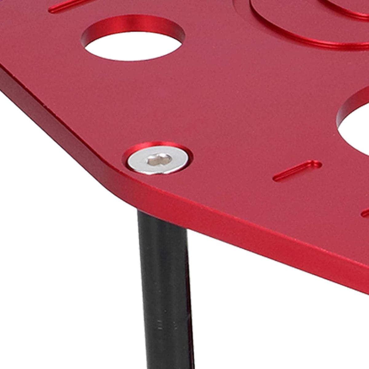 Battery Hold Down Tray Bracket Aluminum Red Pack of 2 Z25952