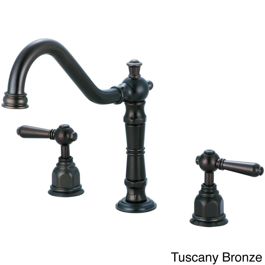 Brushed Nickel Two Handle Kitchen Widespread Faucet F189144