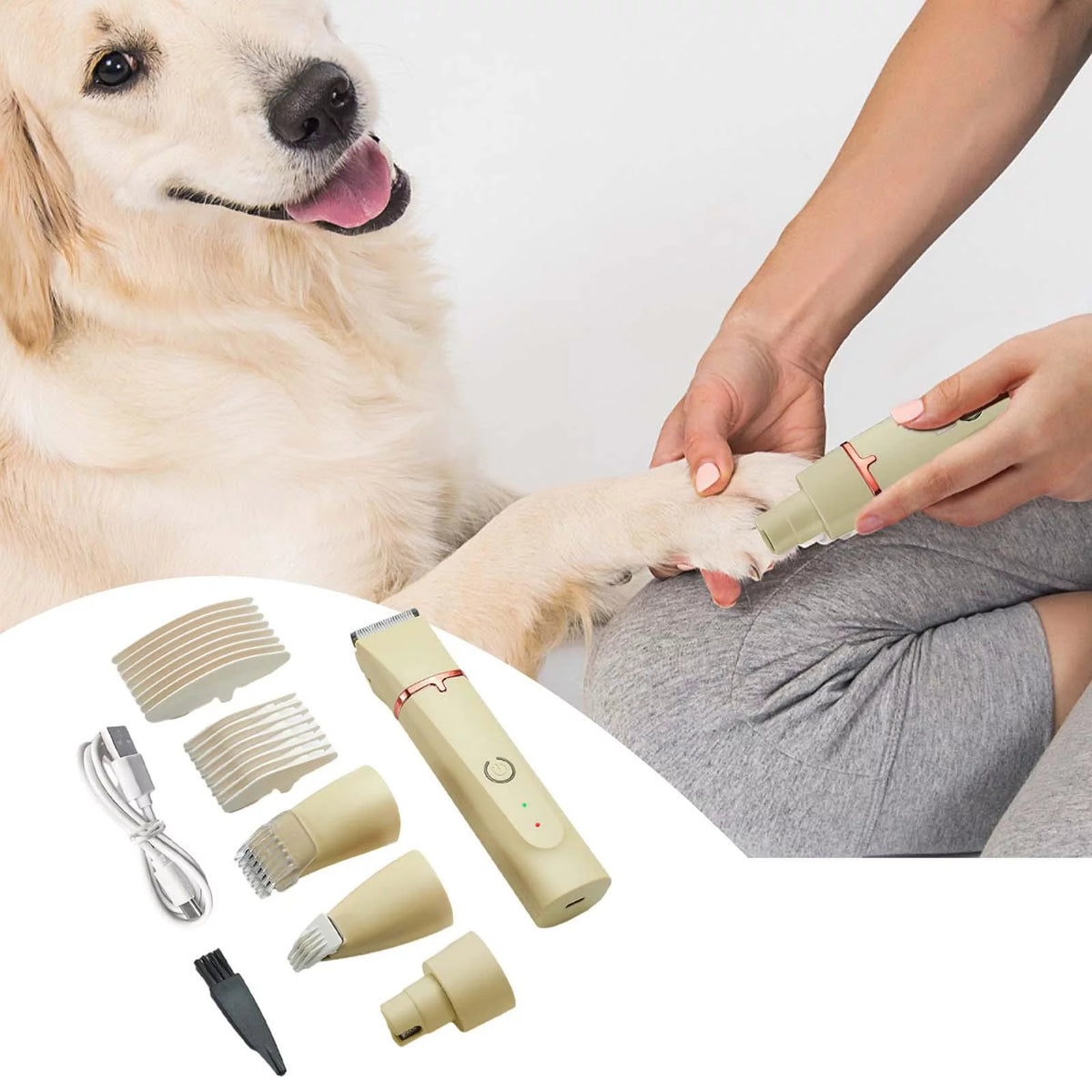 Portable Cordless Quiet Pet Grooming Tool L58884
