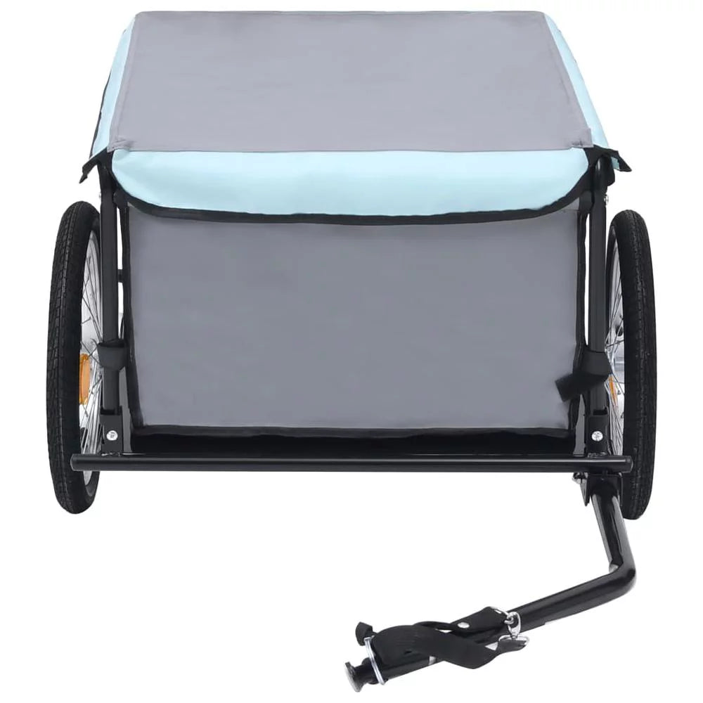 Bike Cargo Trailer Black and Blue 143.3 lb U92007
