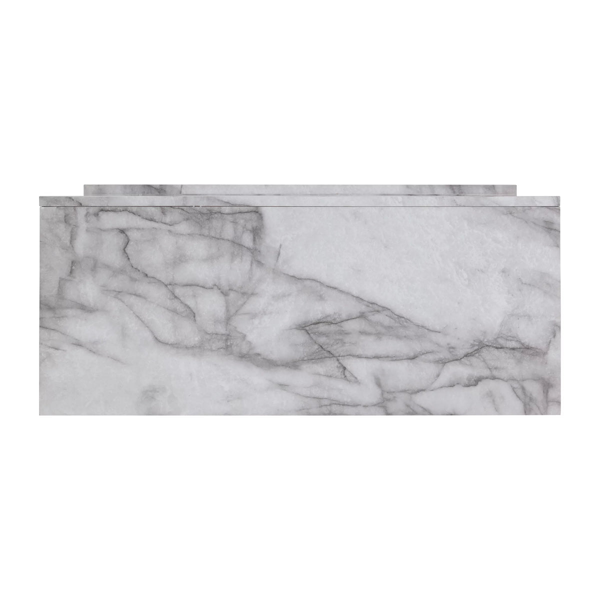 White Electric Fireplace with Faux Marble A762