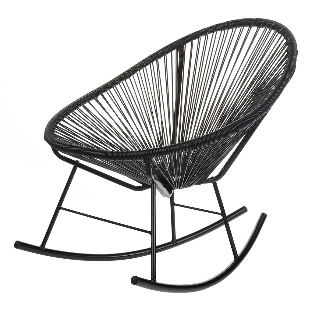 Black Cord Outdoor Rocking Chair G3660