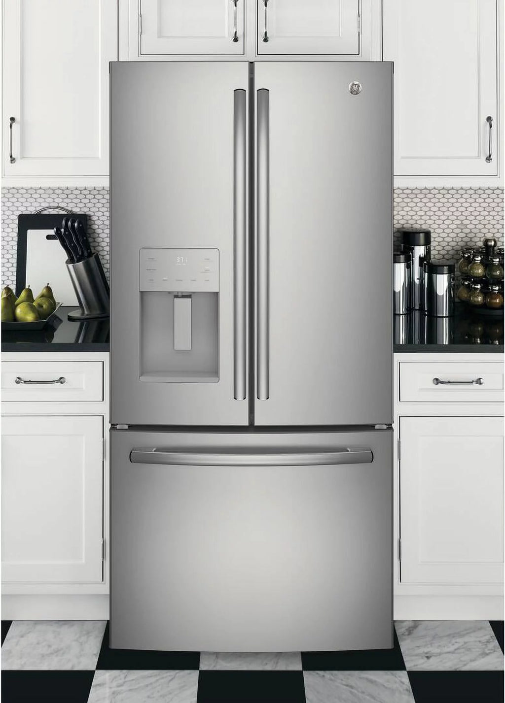 33" Counter Depth Side by Side Refrigerator with 17.5 cu. ft. T4016