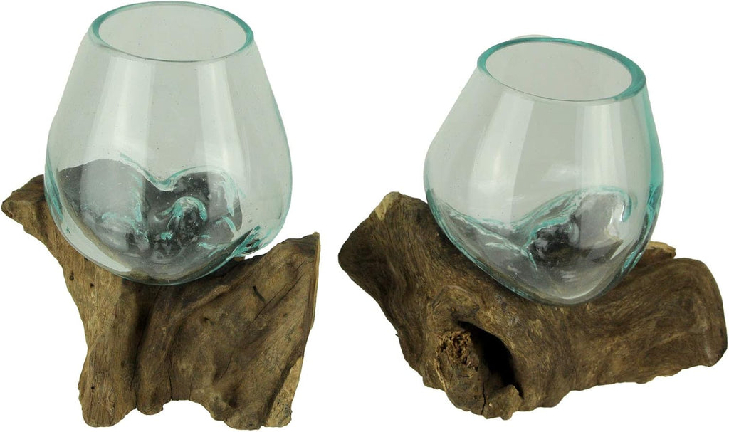 Set of 2 Decorative Bowl Vase Planter R7514