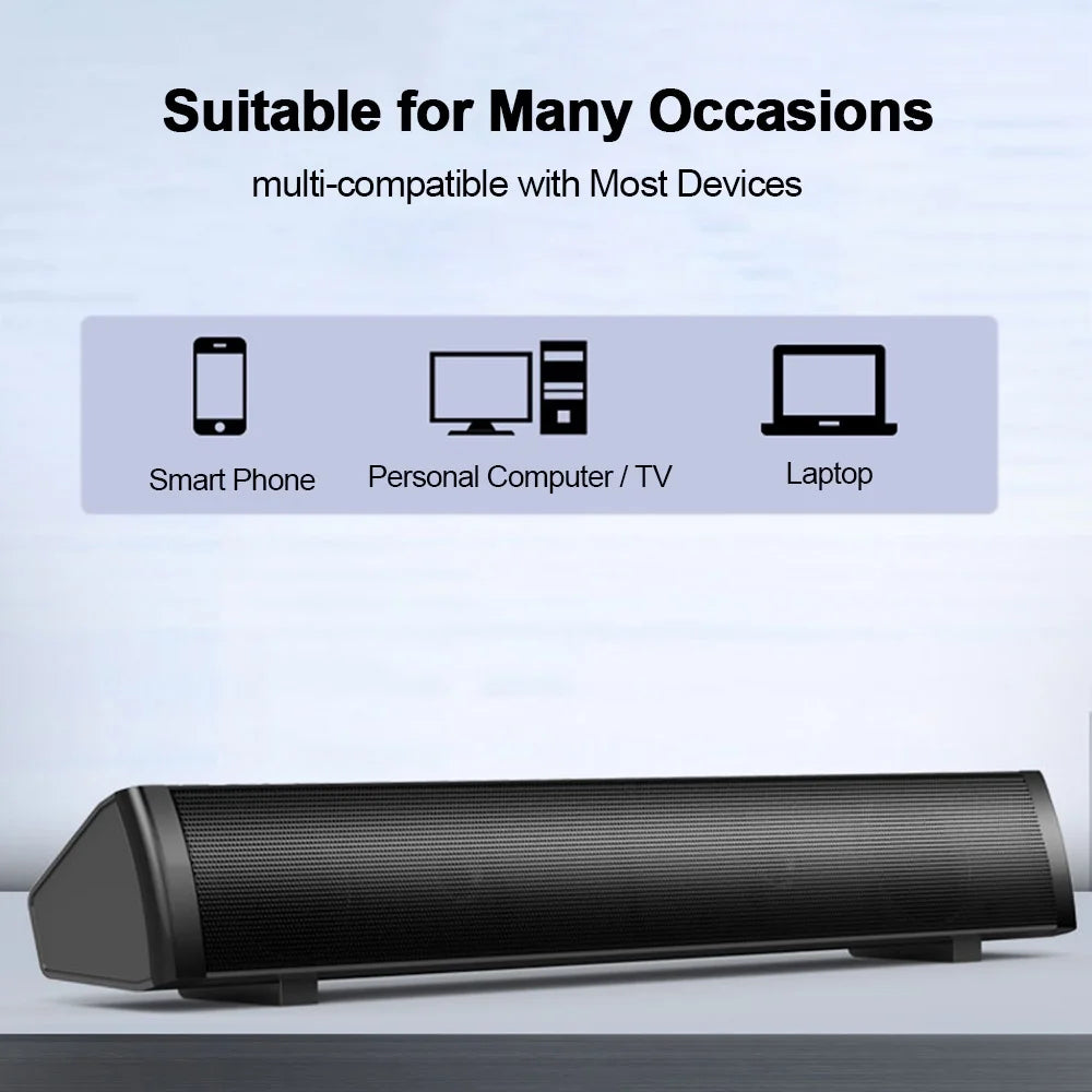 Computer Speakers Wired Soundbar with HiFi Sound W612