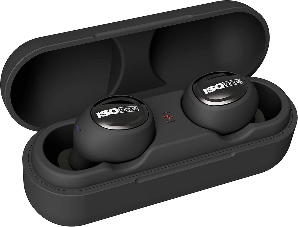 True Wireless Earplug Earbuds 22 dB Noise Reduction Bluetooth Hearing Protector Matte Black Y982