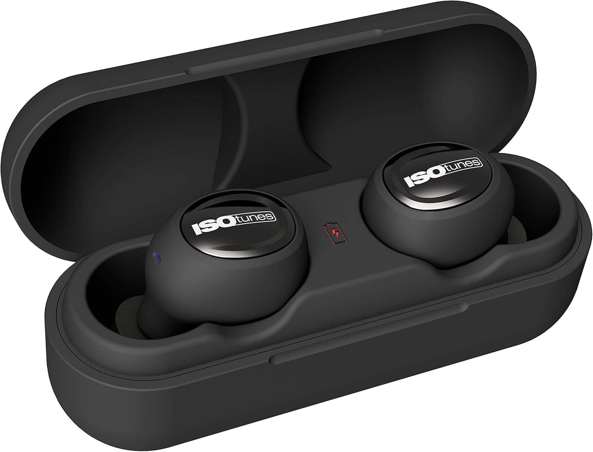 True Wireless Earplug Earbuds 22 dB Noise Reduction Bluetooth Hearing Protector Matte Black Y982