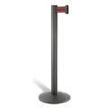 Black with Red Stripe Retractable Belt Stanchion N465118