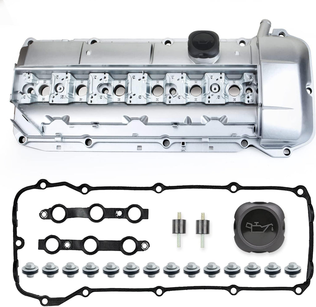Aluminum Valve Cover Kit with Gasket & Bolts for BMW M52/M54 2.5L 2.8L 3.0L Z22112
