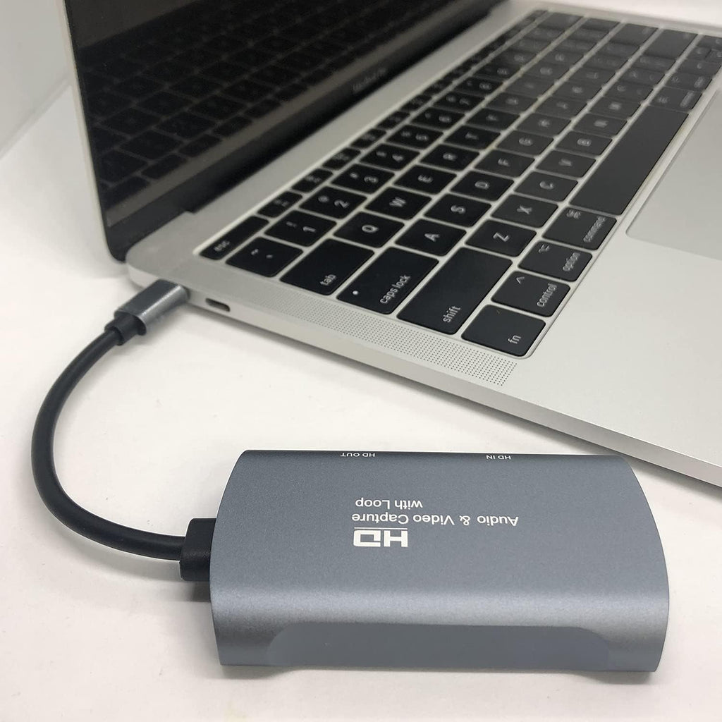 USB TypeC HD Video & Audio Capture Card with 4K 60HZ Loop, Pack of 2 J261567
