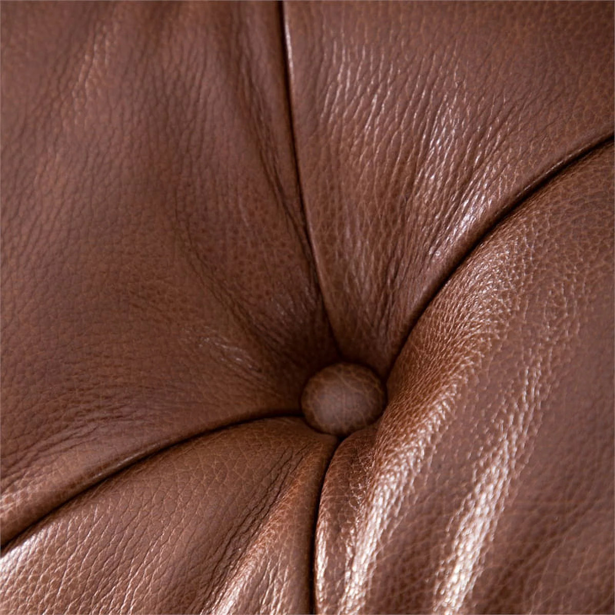 20" Traditional Leather Tufted Back Chesterfield Sofa F6888