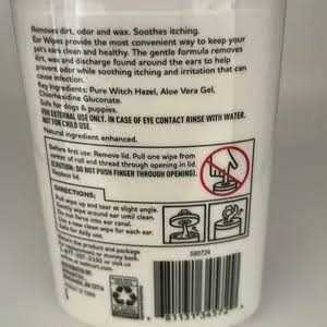 Dog Ear Wipes with Aloe I361784