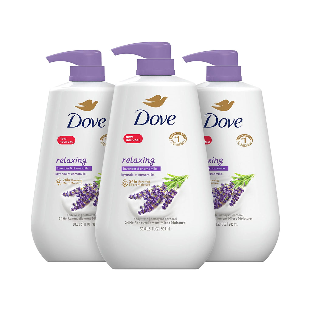 Lavender Oil & Chamomile Body Wash 3 Count 30.6 Oz V139