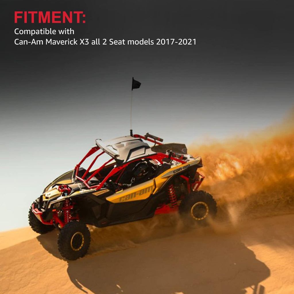 2-Piece Polyethylene Plastic Roof Compatible with 2017-2022 Can Am Maverick X3 E460