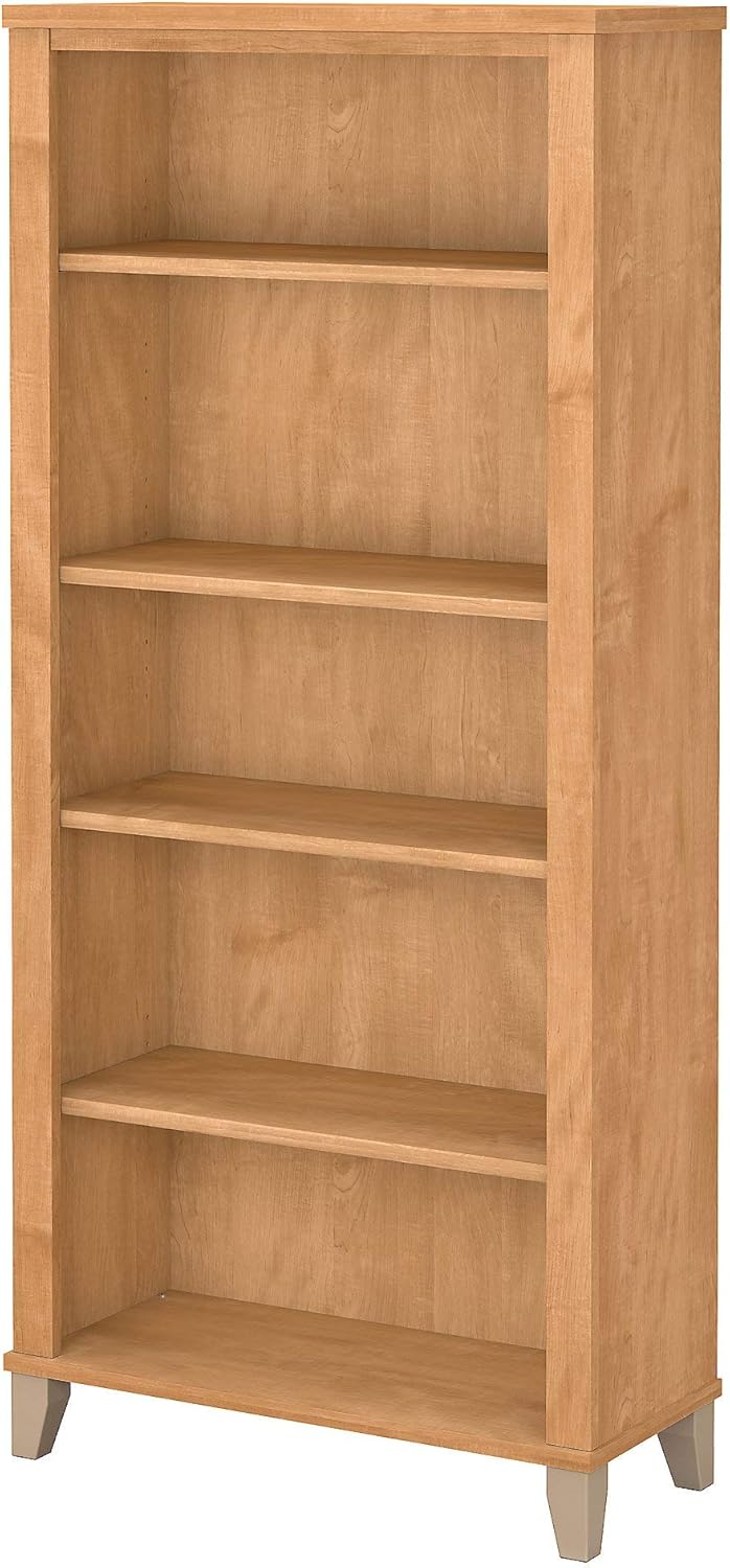 Ash Gray 5 Shelf Bookcase T5155