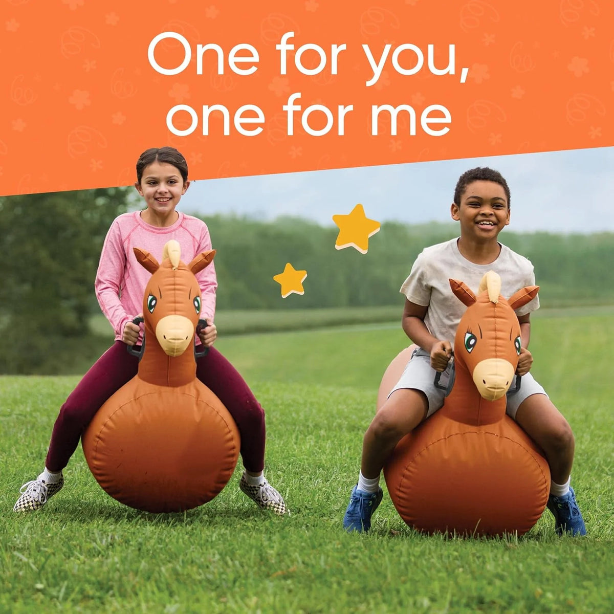 Inflatable Bouncy Horse Set of 2 T916