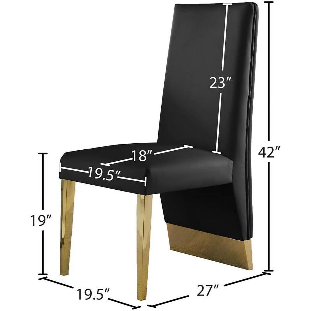 Black Dining Chair Set of 2 S97092