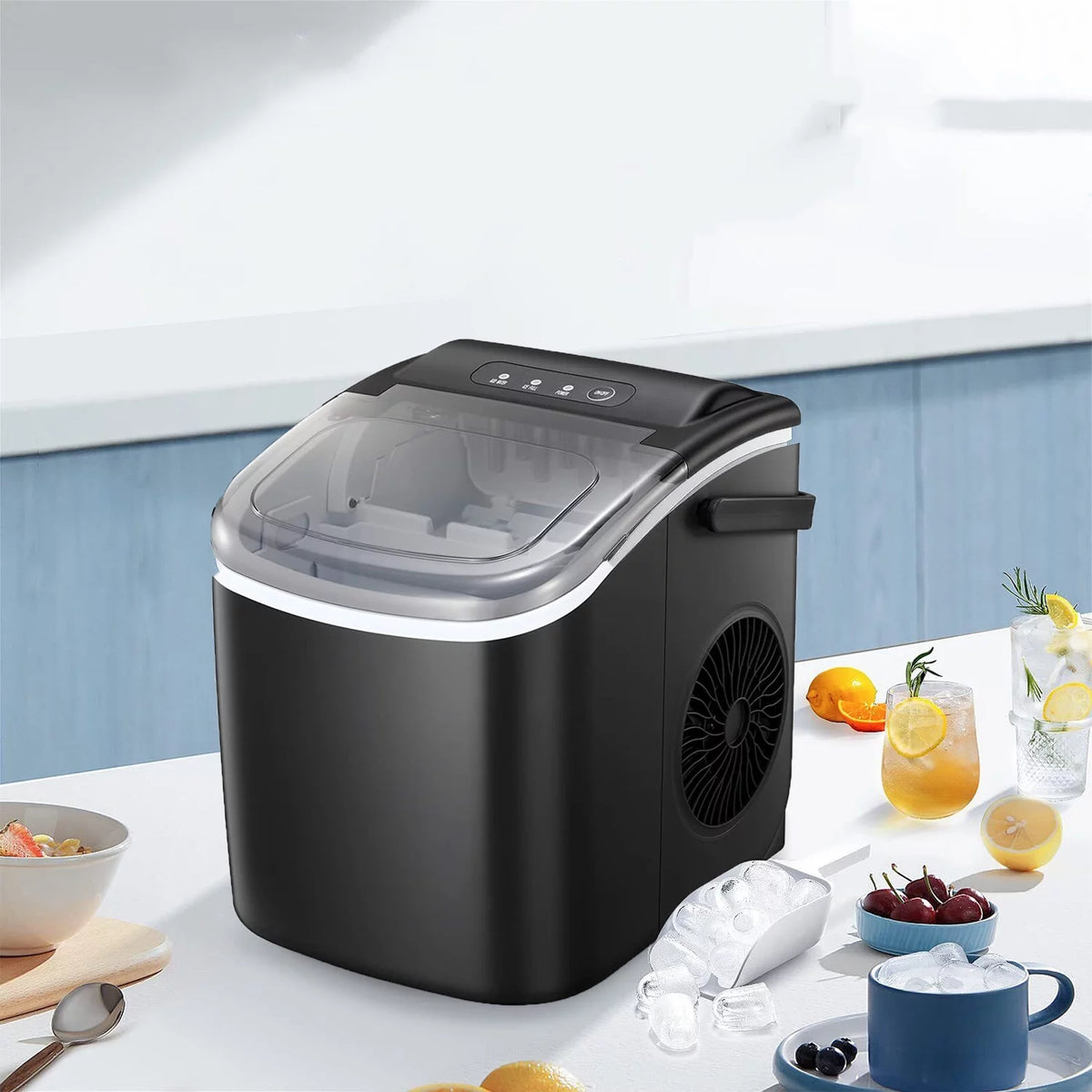 Countertop Nugget Ice Maker 26lbs Per Day with Ice Scoop M590