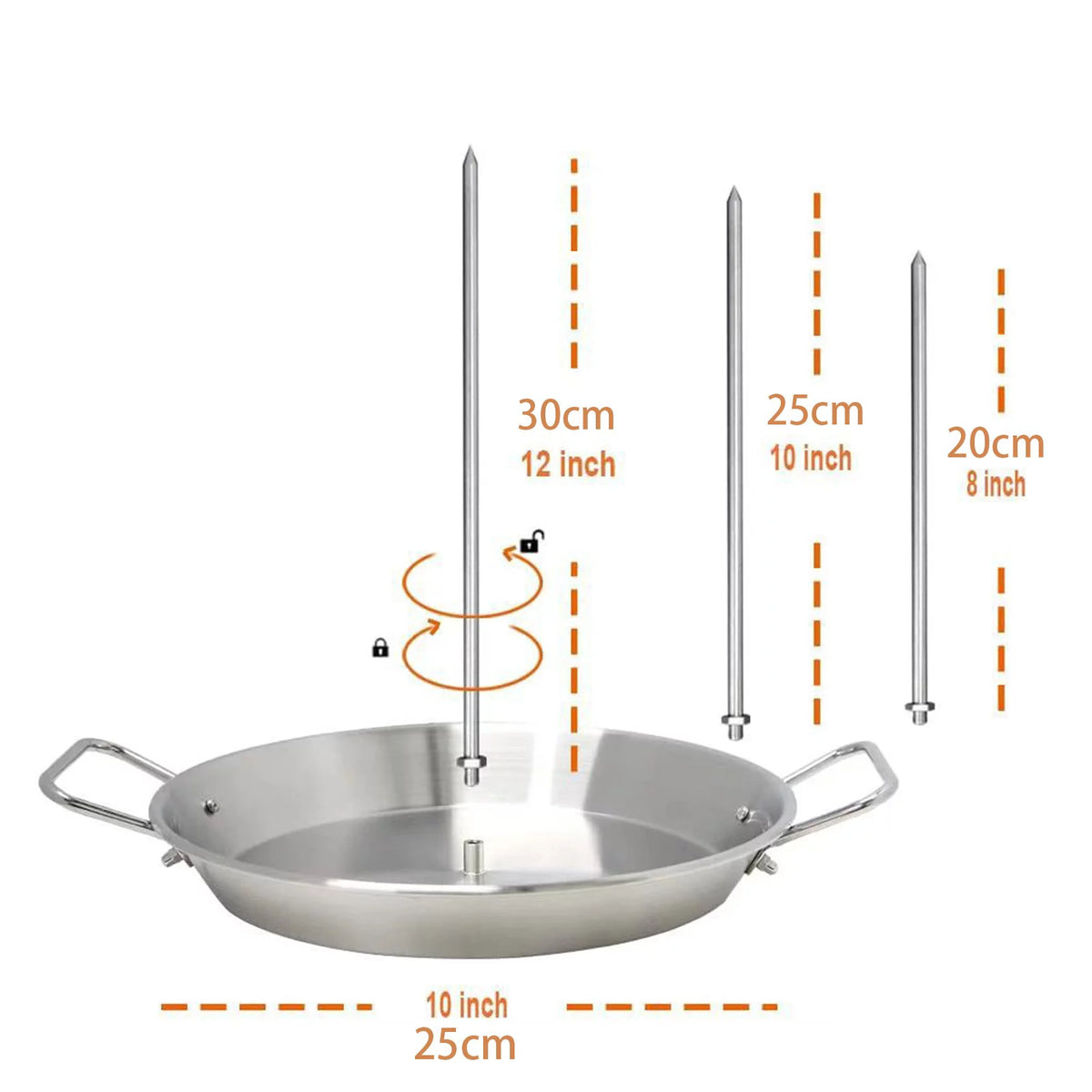 Stainless Steel Vertical Skewer for Grill C253048