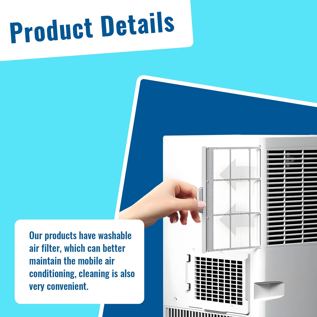Compact 8000 BTU 3-in-1 Air Conditioner J311676