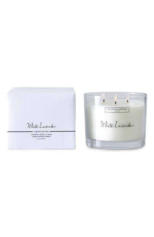 White Lavender Large Candle N63647
