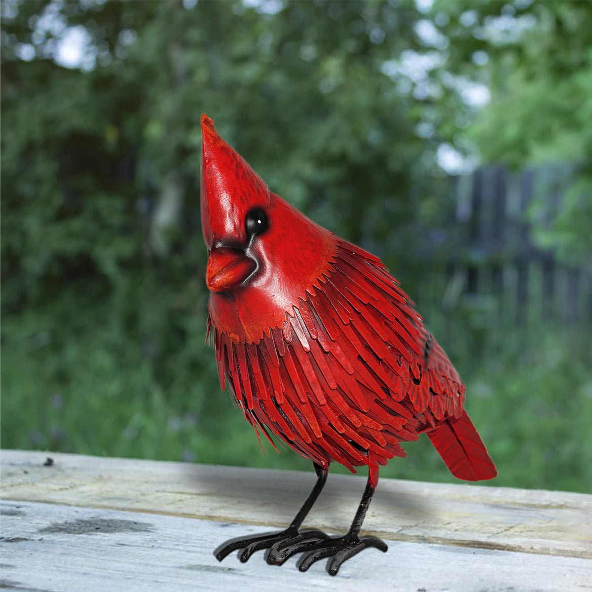Red Bird Statue Garden Decor M398