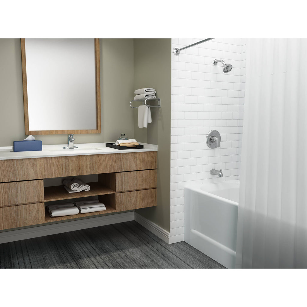 Single Handle Centerset Bathroom Faucet Polished Chrome S599