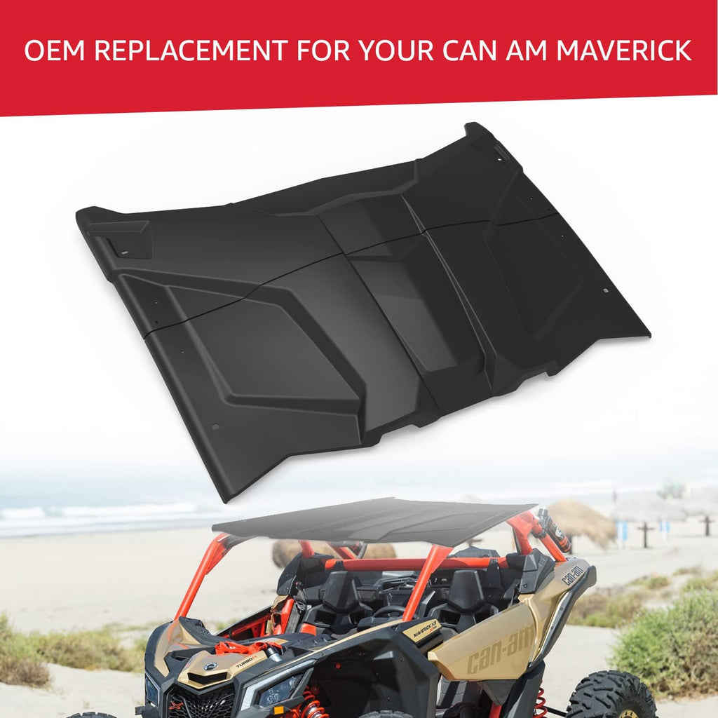 2-Piece Polyethylene Plastic Roof Compatible with 2017-2022 Can Am Maverick X3 E460