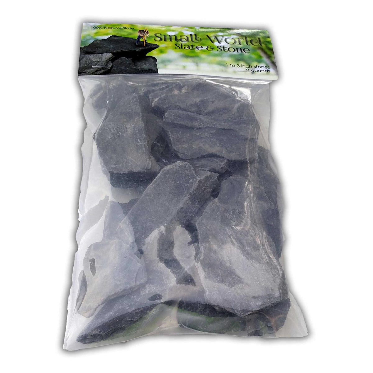 Natural Slate Stone 1 to 3 Inch Rocks P431