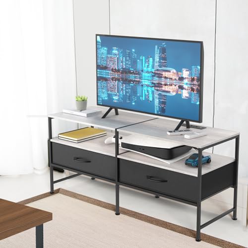 Black 3 Tier TV Stand with Power Outlet Z614637