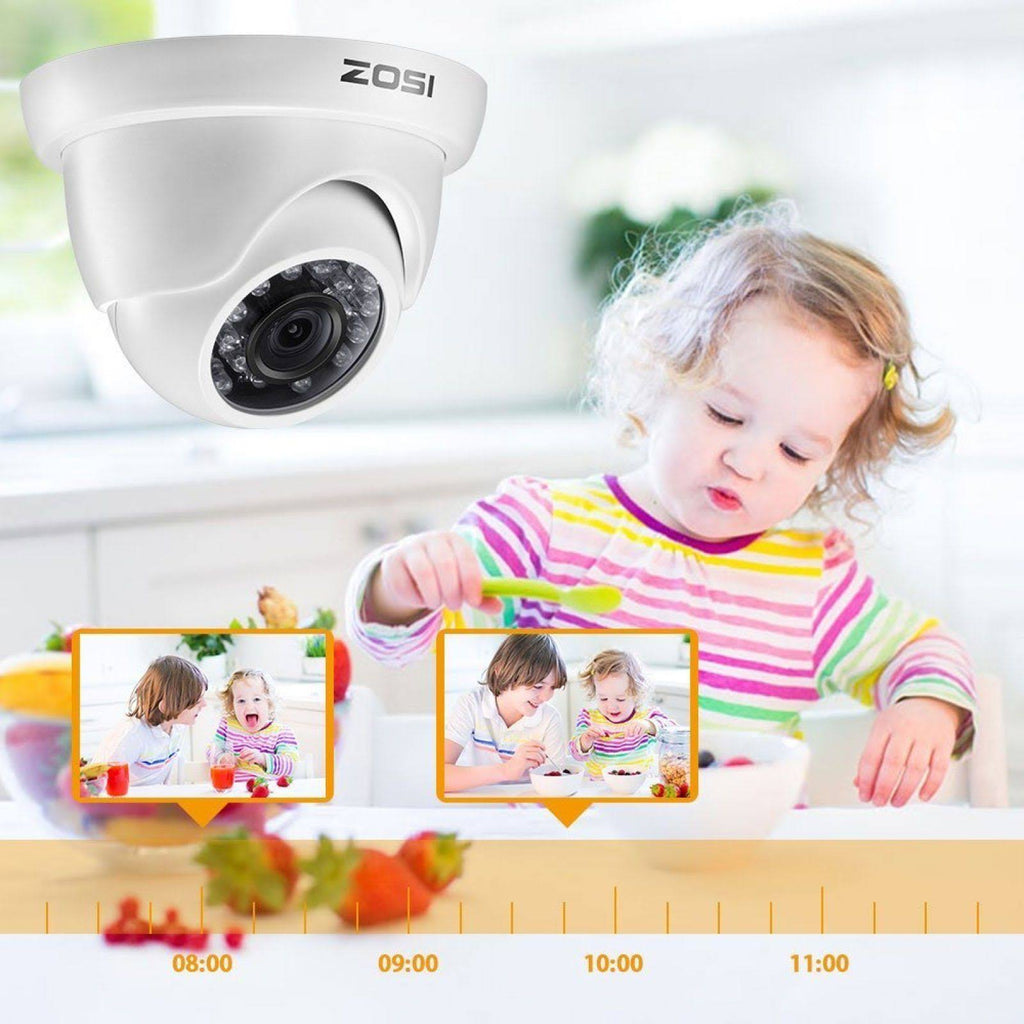 720p HD-TVI 8 Channel Security Camera System with 1TB Hard Drive B186286