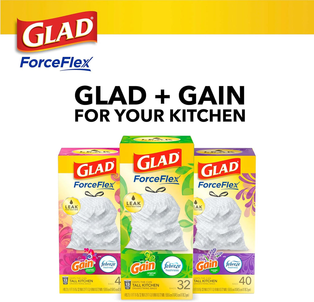 13 Gal Tall Kitchen Drawstring Garbage Bags, 110 Ct C24574
