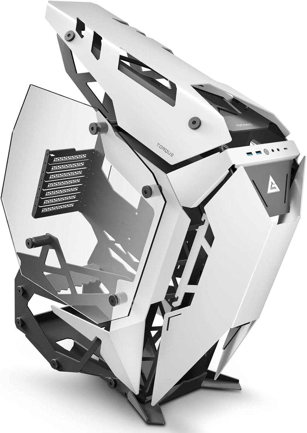 Black/Red Aluminum ATX Mid Tower Computer Case M53961