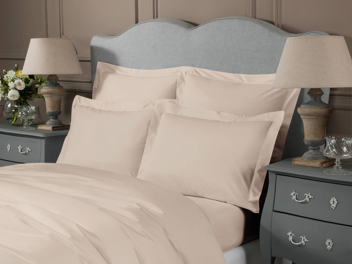 Light Beige Cotton Sateen Duvet Cover Single Size G9866
