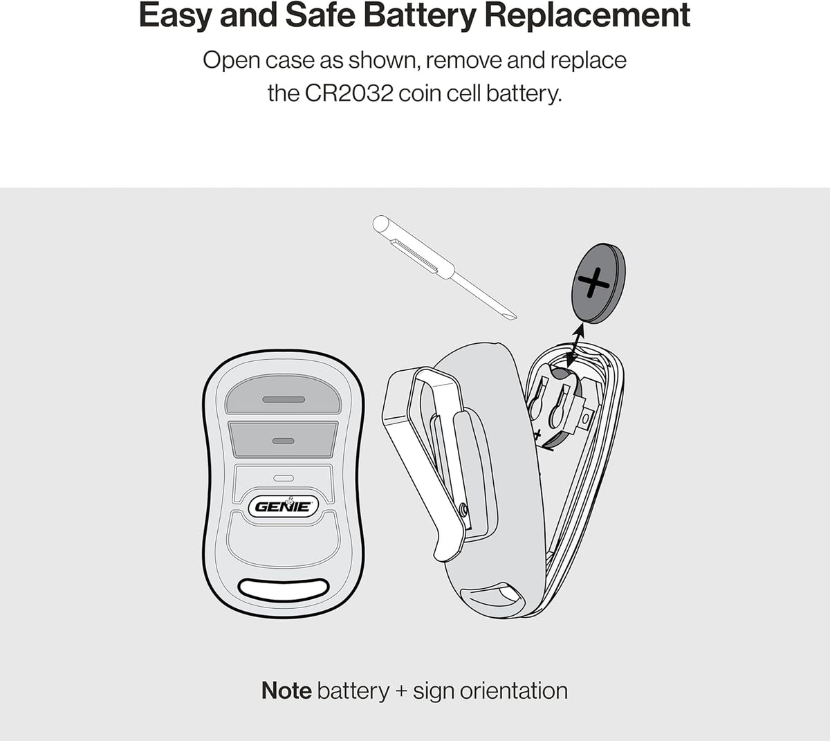 Garage Door Opener Remote, 3-Button, Single Pack B8610