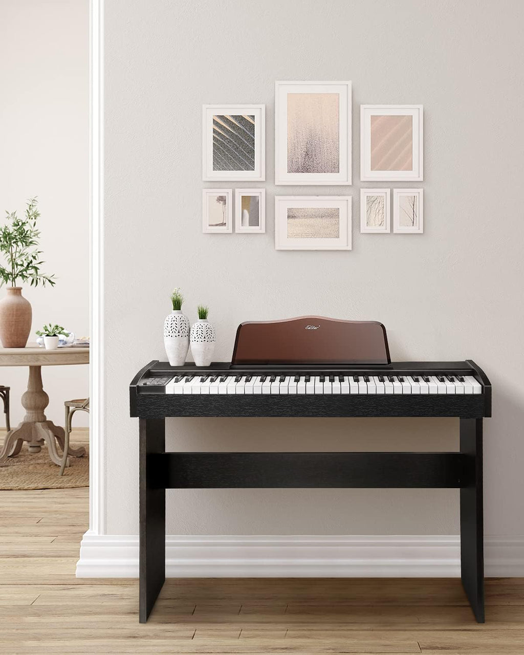 61 Key Full Size Digital Piano with Sustain Pedal & Music Stand R797