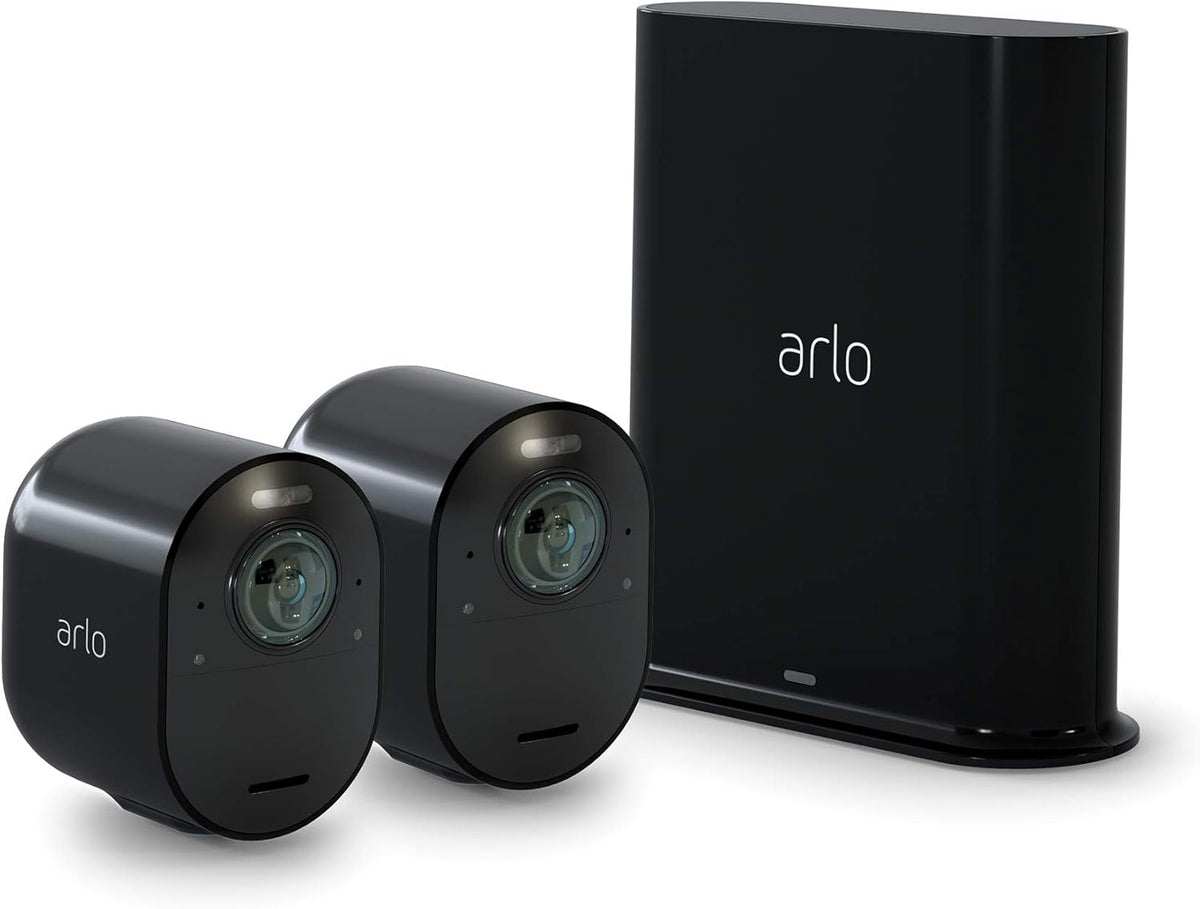 Black 4K Wireless Security Camera System U6925