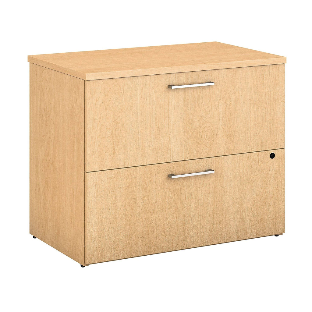 2 Drawer Lateral File Cabinet, 36W, Platinum Gray R67283